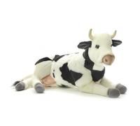 Peluche vache bicolore couchée 35 cm - HANSA - Plush - Noir - Bicolore - 35 cm
