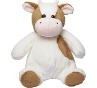 Peluche Vache - M160192 - Marron Clair Et Blanc