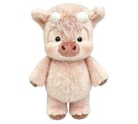 Peluche Vache Rembourrée - Compagnon Apaisant pour le Coucher Tout Doux Moelleux et Câlin | Peluche en Forme de Vache Réaliste,pour Amis, Petite Amie, Couples Anniversaire Fête des Crémaillère Canapé
