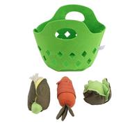 Peluche Végétale, Panier de Légumes Tout Doux pour Les Tout-Petits, Entraînement des Mains Comprenant Carotte, Chou, Maïs pour bébé