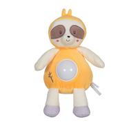 GIPSY TOYS - PELUCHE VEILLEUSE PARESSEUX - GAMME BAMBOO - LUMIERES DOUCES ET APAISANTES - 1ER ÂGE - IDEE CADEAU NAISSANCE BEBE - FILLE ET GARCON - 13 CM - JAUNE ET MARRON