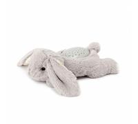 Cloud B Veilleuse peluche Mini Dream Buddies Benny Bunny – Projecteur d'étoiles, 3 couleurs, noir