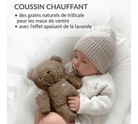 Peluche Veilleuse Bouillotte Sèche Ourson - Marron