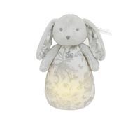 Peluche veilleuse musicale Augustin le lapin gris clair