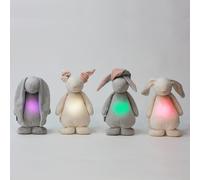 Peluche Veilleuse Musicale Lapin Moonie Cream
