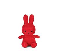 Peluche velours côtelé Bon Ton Toys Miffy Eco Rouge 23 cm