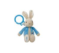 Peluche vibrante et remontante 21cm avec anneau d'attache Pierre Lapin Original