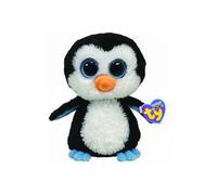Peluche Waddles le Pingouin - TY - 15 cm - Noir et Blanc - Intérieur - Mixte noir TU