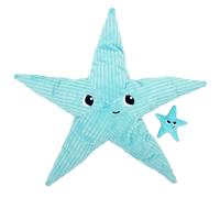 LES DÉGLINGOS Les PTIPOTOS by Peluche Maman Bebe - Toute Douce - Cadeau Naissance - WAHOU Etoile DE MER GEANTE Maman& Bebe - 62CM - Bleu Aqua