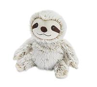 Peluche Warmies Paresseux Guimauve, taille junior, compatible micro-ondes, parfumée à la lavande française, entièrement chauffante, idéale pour soulager l'anxiété et la douleur.