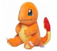 Peluche - WICKED - Salamèche assis - 20 cm - Orange - Fibre polyester douce
