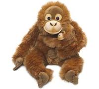 Peluche WWF maman orang outang 25 cm avec bébé G