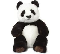 WWF Peluche Panda assis – réaliste, douce et conforme CE – 22 cm