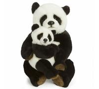 Peluche WWF Panda Maman avec bébé 28 cm