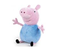 Peluche Xl George Pig 60 Cm Bleu - Peppa Pig Famille Cochon - Peluche Classique Geante Et Douce - Set Grand Doudou Enfant + Carte