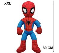 Peluche XL Spiderman - GUIZMAX - 80 cm - Effets sonores - Multicolore - Pour enfants à partir de 3 ans