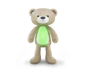 Peluche - Zazu - Brody Bear - Taupe - Sons apaisants - Capteur de cry - Minuterie réglable