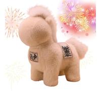 pelucheCheval Du Nouvel An Chinois - Jouet pelucheDoux, Animal pelucheCâlin, Décoration Festive, Léger Portable, Durable Pratique | pelucheUsage Enfant Adulte Chambre Salon Canapé Lit Voyage Anniv