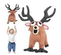 Peluches 99 Nuits dans la Forêt, Jouets Doux en Forme de Cerf, Collection de Peluches Souples, Animal en Peluche de Noël, Idéal pour Collectionneurs, Fans de Jeux, Enfants et Garçons Filles