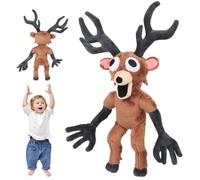 Peluches 99 Nuits dans la Forêt, Jouets Doux en Forme de Cerf, Collection de Peluches Souples, Animal en Peluche de Noël, Idéal pour Collectionneurs, Fans de Jeux, Enfants et Garçons Filles
