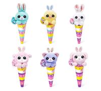 Peluches Coco Cones de Printemps de ZURU Adorable Compagnon niché dans Un cône coloré, idéal à Collectionner et pour Pâques(3 Pack)