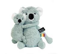 Déglingos – Peluche Trankilou le Koala Maman/Bébé – 2 en 1, toute douce, 29 cm, menthe