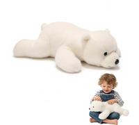 Peluches Douces Et Rembourrées, Mignons Panda, Dinosaure, Ours en Peluche, Jouet Réconfortant Et Câlin pour Apaiser, Soutenir Le Sommeil Et Le Confort émotionnel Polar Bear 30cm