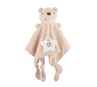 Peluches Doudou Ours Bébé, Doudou Bébé Naissance, Serviette de Bain Bébé en Coton, Jouets Dentition Bébé, Couverture de Sécurité Bébé, Doudou Peluche et Extra Doux pour Bébé Nouveau-né 0+ Mois