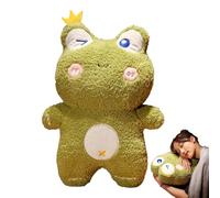 Peluches grenouille, animal en peluche grenouille,Décor de chambre de coussin de canapé en peluche mignon | Jouets en peluche animaux en peluche grenouille mignons de 16 pouces, oreiller esthétique po