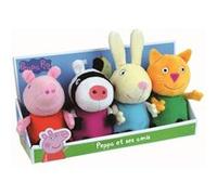 Jemini Coffret peluche Peppa Pig – Peppa et ses amis (Zuzu Zebra, Mle Rabbit, Candy Cat)