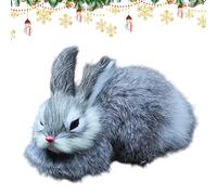 Peluches Lapin,Jouet en Peluche Lapin Réaliste de Table | Décoration d'Intérieur de Collection, Poupée Animale pour, Adolescents et Adultes