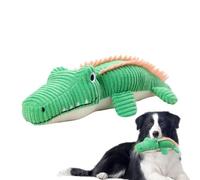 Peluches pour chiens Mâcheurs résistants, doux, anti-ennui, toutes races | Crocodile mignon peluche couineur cartoon Petit, moyen, grand, chiots, intérieur, extérieur, anniversaire, maison