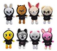 Peluches Skz, 20 cm, Nouveaux Jouets d'animaux en Peluche Mignons Stray K 2025, Idées Stray K pour garçons et Filles MARQUE GENERIQUE