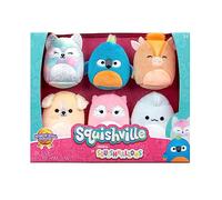 Peluches Squishville par Original Squishmallows Honour Roll Squad - Six Peluches Squishmallows de 5 cm Comprenant Stevon, Tenise, Nassim, Jayden, Naya et Bri - Jouets pour Enfants