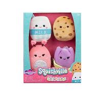 Peluches Squishville par Original Squishmallows Perfect Pairs Squad - Quatre Peluches Squishmallows de 5 cm Comprenant Jackie, Andreina, Melly et Neeona - Jouets pour Enfants