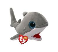 Peluches - TY - Beanie Boos Finnegan - Gris - 3 ans et plus - Douceur exceptionnelle