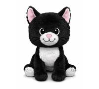 Pelucho - Bouillotte Peluche Chat - Bien-Être, Chaleur et Douceur - Micro-Ondable - Grains de Blé et Fleurs de Lavande - Fabriquée en France