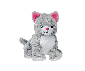 Pelucho - Bouillotte Peluche Chat - Bien-Être, Chaleur et Douceur - Micro-Ondable - Grains de Blé et Fleurs de Lavande - Fabriquée en France