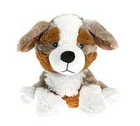 PELUCHO - Bouillotte Peluche Chien Berger - Bien-Être, Chaleur et Douceur - Micro-Ondable - Grains de Blé et Fleurs de Lavande - Fabriquée en France