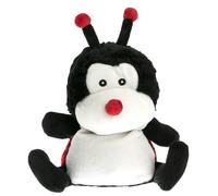 Pelucho - Bouillotte Peluche Coccinelle - Bien-Être, Chaleur et Douceur - Micro-Ondable - Grains de Blé et Fleurs de Lavande - Fabriquée en France