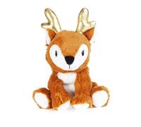 Pelucho - Bouillotte Peluche Faon marron - Bien-Être, Chaleur et Douceur - Micro-Ondable - Grains de Blé et Fleurs de Lavande - Fabriquée en France