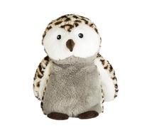 Pelucho - Bouillotte Peluche Hibou - Bien-Être, Chaleur et Douceur - Micro-Ondable - Grains de Blé et Fleurs de Lavande - Fabriquée en France