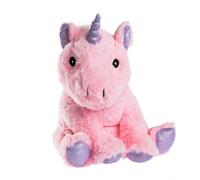 Peluche bouillotte Licorne Rose - Made in France
