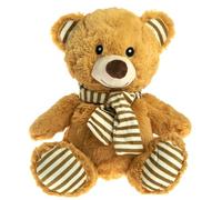 Pelucho - Bouillotte Peluche Ours Crème - Bien-Être, Chaleur et Douceur - Micro-Ondable - Grains de Blé et Fleurs de Lavande - Fabriquée en France