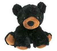 Pelucho - Bouillotte Peluche Ours noir - Bien-Être, Chaleur et Douceur - Micro-Ondable - Grains de Blé et Fleurs de Lavande - Fabriquée en France