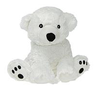 Pelucho - Bouillotte Peluche Ours polaire - Bien-Être, Chaleur et Douceur - Micro-Ondable - Grains de Blé et Fleurs de Lavande - Fabriquée en France