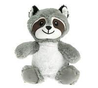 Pelucho - Bouillotte Peluche Raton Laveur - Bien-Être, Chaleur et Douceur - Micro-Ondable - Grains de Blé et Fleurs de Lavande - Fabriquée en France