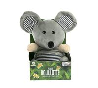 Pelucho Peluche bouillotte Souris micro-ondable Grains de blé & lavande Gris TU Fabriquée en France