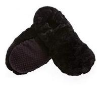 PELUCHO Chaussons Bouillotte Noir