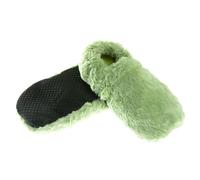 Chaussons chauffants vert pastel
